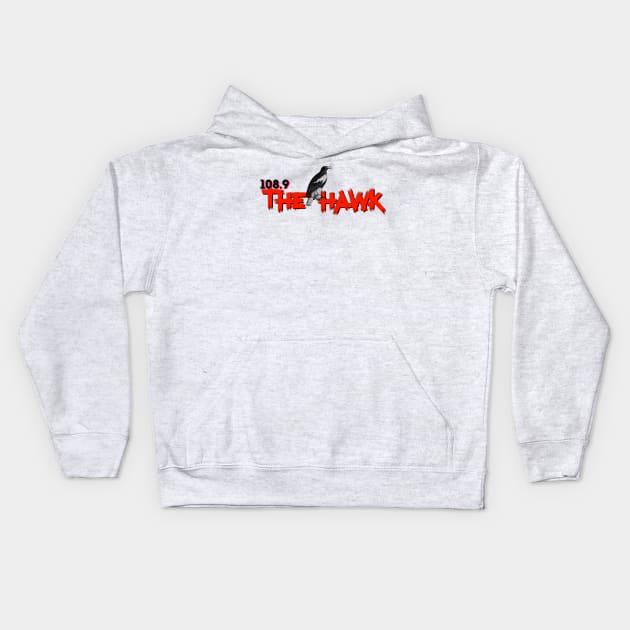 108.9 THE HAWK Kids Hoodie by goodrockfacts